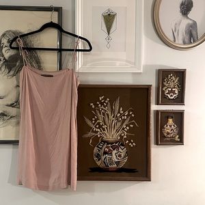 REFORMATION Tie-Strap Square-Neck Mini Slip Dress